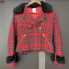 MILK ミルク タータンチェック ライダース