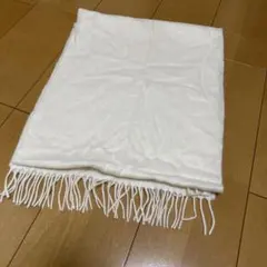UNIQLO カシミヤ100% マフラー ホワイト