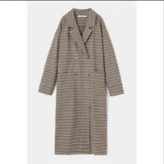 MOUSSY ロングチェックコート