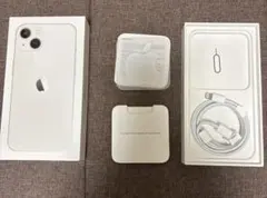 Apple iPhone 13 箱、ライトニングケーブルStarlight
