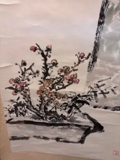 20世紀後半製タイ実力派画家P.チャルンチャト「真作・大型肉筆油彩画