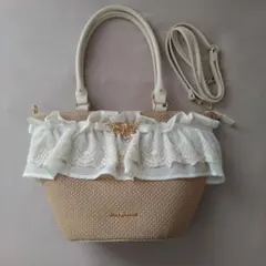 axes femme レースフリルかごトートのサムネイル