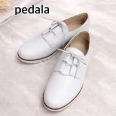 【未使用級】アシックス　ペダラ　レザーシューズ　レースアップ　24.5