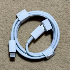 iPhone付属品 ホワイト Lightningケーブル 1メートル
