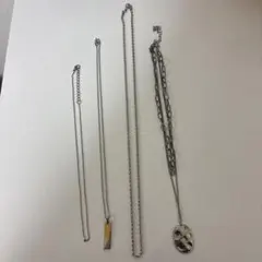 シルバーネックレス4本セット