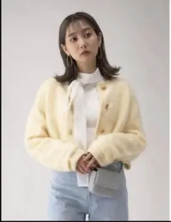 スナイデル　snidel モヘアニット　カーディガンジャケット