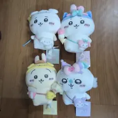 サンリオとちいかわのコラボのぬいぐるみセットです！