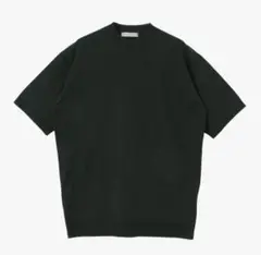 LIFE STYLE TAILOR　ハイゲージクルーネック半袖ニット　L