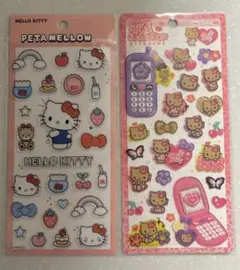正規品2点セット 日焼け ハローキティ平成ハッピーフォン PETA MELLOW