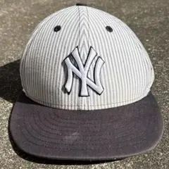 NEWERA NY ヤンキース 縦ボーダー キャップ CAP