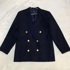 寄付対象品 ROMAN PATO 金ボタン 紺ブレザー 背抜き 6B 11号