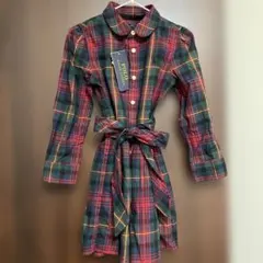 新品未使用タグ付きPoloRalphLauren チェック柄ワンピース 110