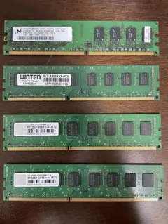 PC用メモリー 4個 Micron,WINTEN,Transcend×2のサムネイル