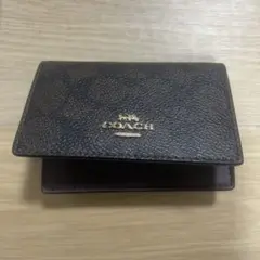 COACH ウォルナット/ブラック カードケース 最終値下げ