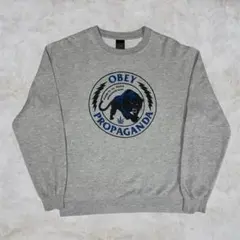 OBEY スウェット グレー パンサーロゴのサムネイル