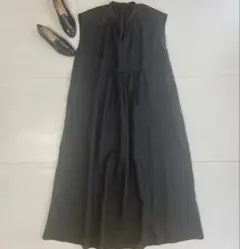 美品 ジャーナルスタンダード 定価1.8万 リネン ギャザー ロングワンピース