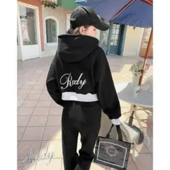 ⭐︎早い者勝ち⭐︎Rady フード付きブラックセットアップ