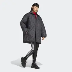 アディダス　キルテッドジャケット　ブラック