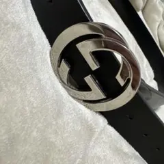 [早い者勝ち‼️]GUCCI インターロッキングG レザーベルト