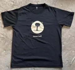mont-bell クマ顔プリント Tシャツ 黒　160