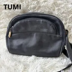 TUMI トゥミ レザーショルダーバッグ ブラック 本革のサムネイル