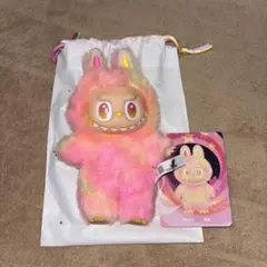 POPMART LABUBU マスコット ピンク イエロー LOYALTY