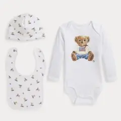 Polo ベア コットン 3ピース ギフトセット ラルフローレン