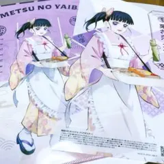 【鬼滅の刃×セブンイレブン】栗花落カナヲ クリアファイル クリアポスター セット