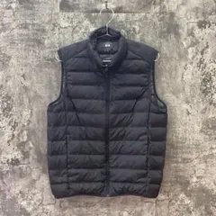 美品◆ユニクロ【M】ウルトラライトダウンベスト メンズ/ブラック 黒
