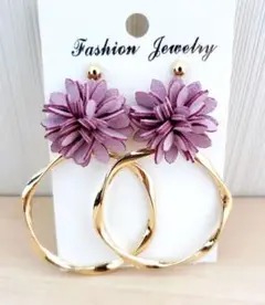 522②# ピアス ハンドメイド フラワー レジン 桜 夏ピアス 秋ピアス
