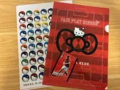 浦和レッズ　ハローキティ クリアファイル2枚 マテウス サヴィオ カード セット