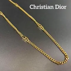 美品✨クリスチャン　ディオール　ロング　ネックレス　ゴールド　喜平　チェーン Christian Dior クリスチャンディオール ロゴ 喜平 ロング