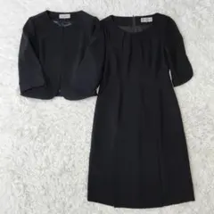 ✨美品✨レミュー ブラックフォーマル ワンピースセット 喪服 礼服 7号