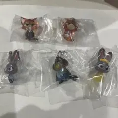 ズートピア2 めじるしアクセサリー コンプリート 5種 ニック ジュディ A B