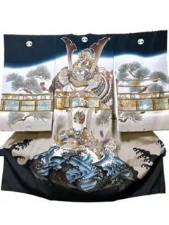 七五三 5歳 着物 110cm濃紺正絹 ※難アリ商品 - メルカリ