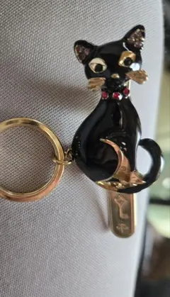 黒猫デザイン キーホルダー・キーリング