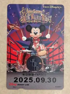 ディズニー リゾートライン フリーきっぷ 9月30日 BBB 未使用 期限切れ