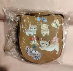 yukiemon ぺたぺたポシェット こねこ図鑑 ブラウン ユキエモン 猫のサムネイル