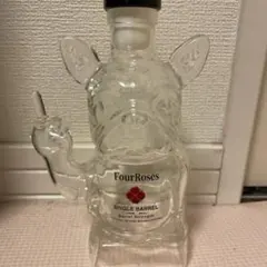 Four Roses フレンチブルドッグ ガラスボトル 置物のサムネイル