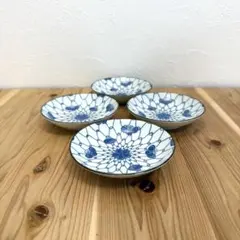 【昭和レトロ】有田焼 藍網目 小皿のサムネイル