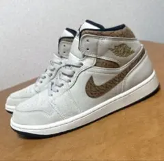 NIKE AIR JORDAN 1 MID SE BROWN ELEPHANT