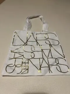 NARS ホワイト ゴールド ロゴ トートバッグのサムネイル