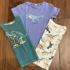 恐竜柄Tシャツ　3枚セット110cmのサムネイル