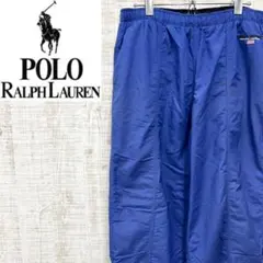 DW185《90s》ポロスポーツラルフローレン　ナイロンジャージ　刺繡ロゴ