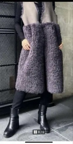 専用　モニーレ・エコムートン切替リバーシブルロングファージレ