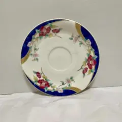 ジャンニバレンティノ 椿 ソーサー 小皿 洋食器 プレート 青縁