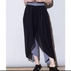 osmosis loaf バックスタイル変形シフォンパンツ F