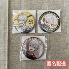 匿名配送 にじさんじ 葛葉 J1 コラボ 缶バッジ 3点セット