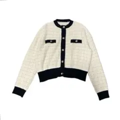 ナチュラルビューティーベーシック★ツイードカーディガン