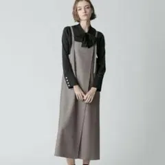 【未使用！】アルアバイル×オトナミューズコラボ シックツイードサロペットドレス allureville（アルアバイル）の「【allureville×otonaMUSE】シック